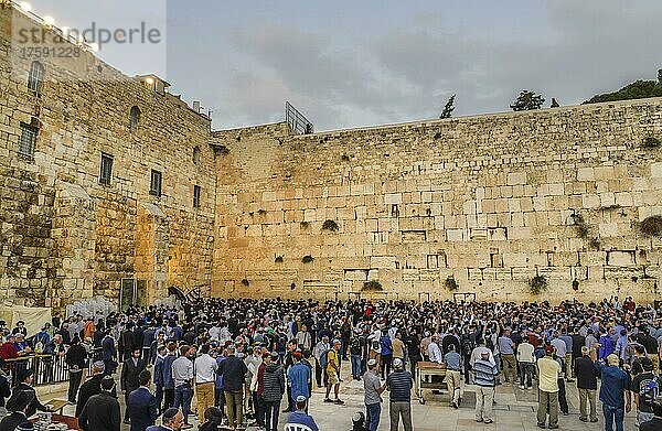 Klagemauer  Jerusalem  Israel  Asien
