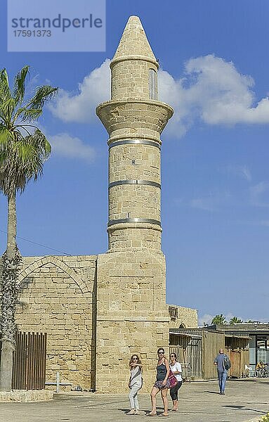 Bosnische Moschee  Minarett  Cäsarea  Israel  Asien