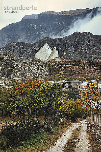 Russia  Dagestan  Secluded mountain village in North Caucasus
