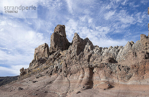 Spanien  Teneriffa  Felsformationen Roques de Garcia im Teide-Nationalpark