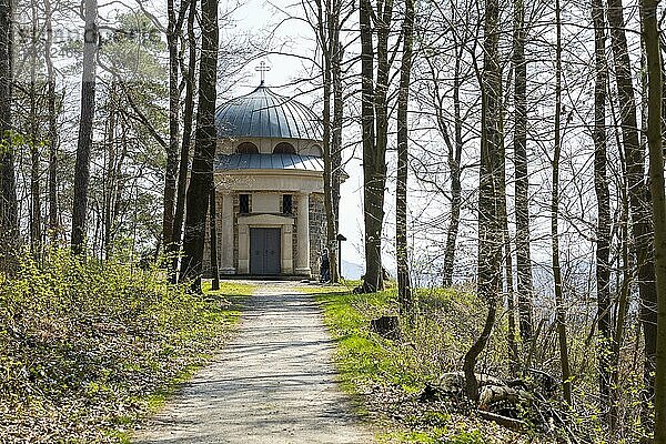 Biedermann-Mausoleum  Kapelle am Malerweg  Thürmsdorf  Nationalpark Sächsische Schweiz  Sachsen  Deutschland  Europa