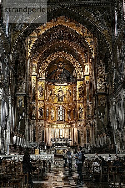 Kathedrale von Monreale  Duomo di Monreale  in der Nähe von Palermo  Sizilien  Italien  Europa