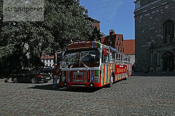 Bus  Stadtrundfahrten  Sightseeing tours  freie Hansestadt Riga  Lettland  Baltikum  Europa