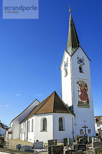 Heilig-Geist-Pfarrkirche  Durach  Allgäu  Bayern  Deutschland  Europa