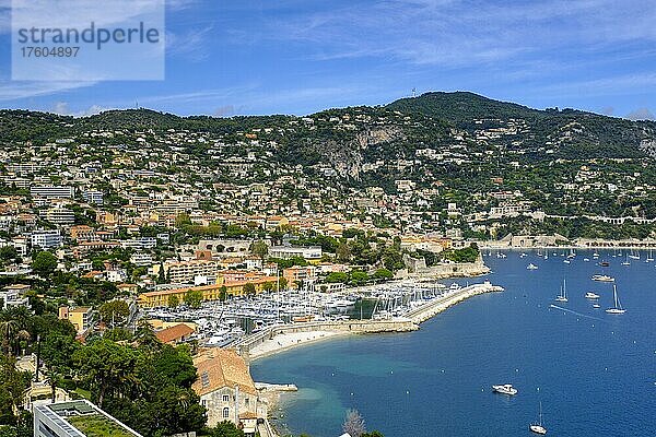 Bucht von Villefranche-sur-Mer  Département Alpes-Maritimes  Provence-Alpes-Cote d'Azur  Frankreich  Europa