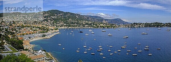 Bucht von Villefranche-sur-Mer  Département Alpes-Maritimes  Provence-Alpes-Cote d'Azur  Frankreich  Europa