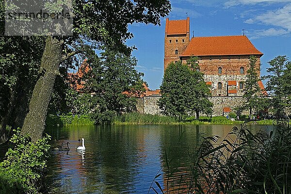 Wasserschloss  Galvé-See  Trakei  Litauen  Baltikum  Europa