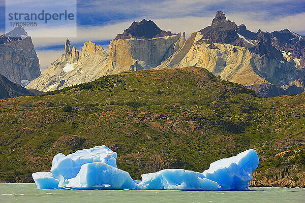 Eisberg auf dem Lago Grey  Torres del Paine National Park; Patagonien  Chile