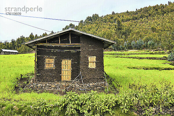 Landhaus im ländlichen Äthiopien; Äthiopien