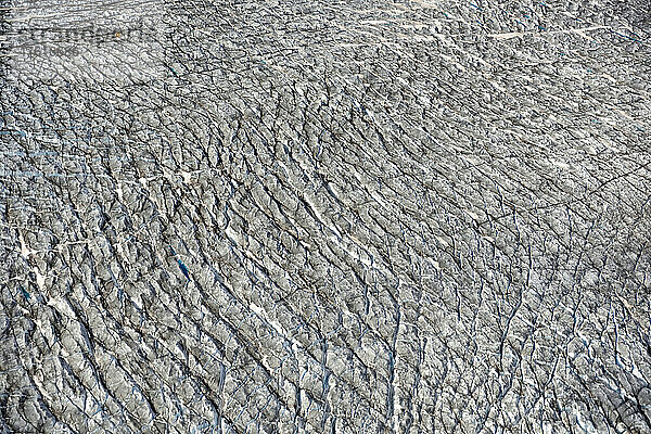 Oberflächenstruktur der Gletschereiskappe; Grönland.