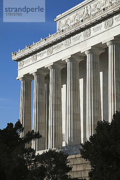 Lincoln Memorial  Washington DC  USA; Washington DC  Vereinigte Staaten von Amerika