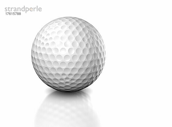 Nahaufnahme eines Golfballs