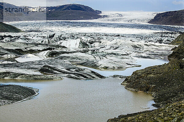Hoffellsjokull-Gletscher bei Hofn im Vatnajokull-Nationalpark in Island; Ostregion  Island