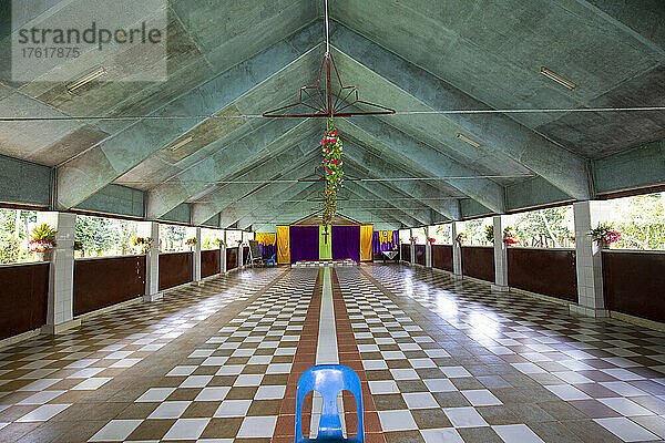 Offene Kirchenhalle auf Kitava auf den Trobriand-Inseln  Papua-Neuguinea; Insel Kitava  Trobriand-Inseln  Papua-Neuguinea