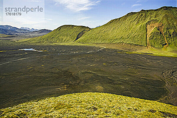 Berglandschaft bei Landmannalaugar  Fjallabak Naturreservat; Island