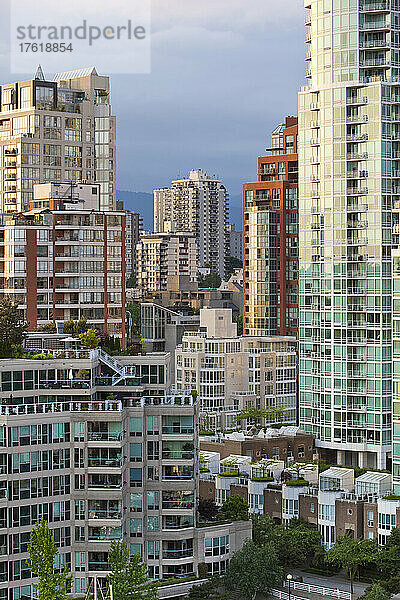 Wohntürme  Stadtzentrum Vancouver  British Columbia  Kanada