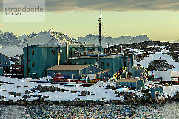 Forschungsgebäude der United States Antarctic Survey  Palmer Station.
