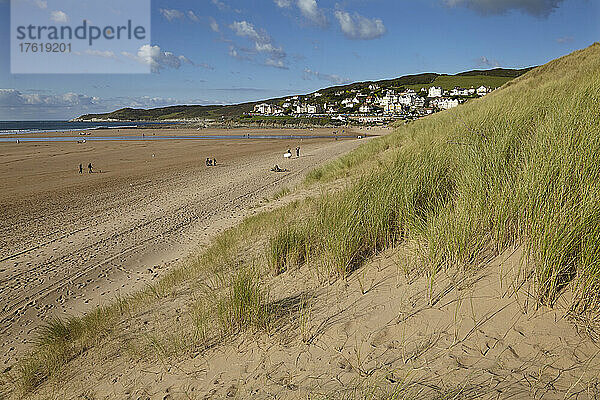 Woolacombe  ein Badeort und Dorf in Nord-Devon  Südwestengland; Woolacombe  Devon  England