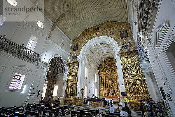 Basilika von Bom Jesus  eine historische Kirche in Old Goa  Indien; Old Goa  Bundesstaat Goa  Indien