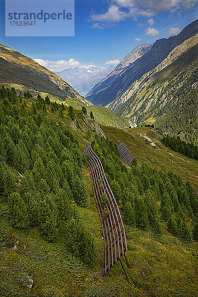 Lawinenverbauung in den Ötztaler Alpen