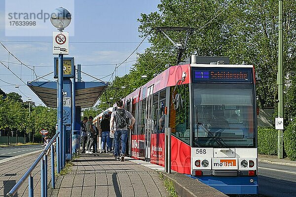 Tram  Artur-Ladebeck-Straße  Bielefeld  Nordrhein-Westfalen  Deutschland  Europa