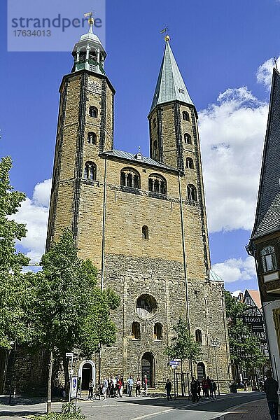 Marktkirche St. Cosmas und Damian  Marktkirchhof  Goslar  Niedersachsen  Deutschland  Europa