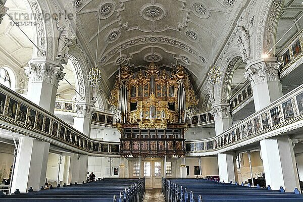 Orgel  Stadtkirche St. Marien  Marktplatz  Celle  Niedersachsen  Deutschland  Europa