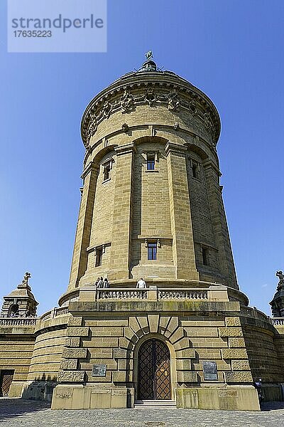 Barocker Wasserturm  Friedrichsplatz  Mannheim  Baden-Württemberg  Deutschland  Europa