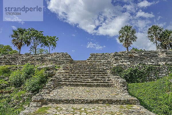 Pyramide Kinich Kak Moo  Izamal  Yucatan  Mexiko  Mittelamerika