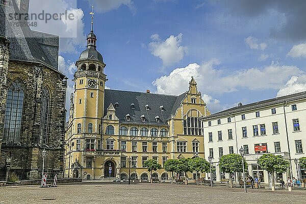 Rathaus  Marktplatz  Köthen  Sachsen-Anhalt  Deutschland  Europa