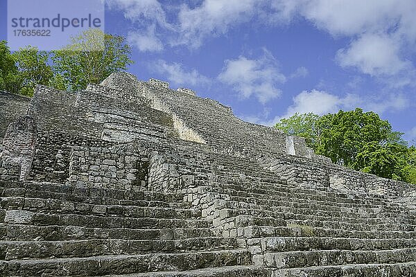 Hauptpyramide Struktur II  Calakmul  Campeche  Mexiko  Mittelamerika