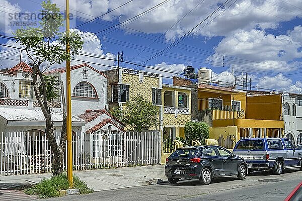 Wohnhäuser  Neustadt  Aguascalientes  Mexiko  Mittelamerika