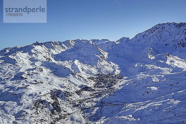 Bergort Val Thorens  Vallee des Belleville  Departement Savoie  Frankreich  Europa