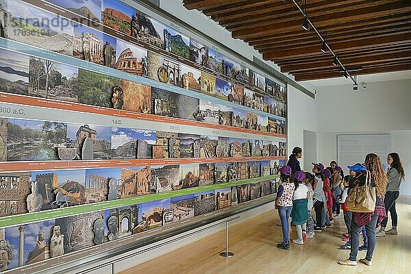 Geschichtstafel  Museo Amparo  Puebla  Mexiko  Mittelamerika