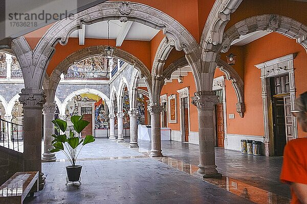 Gouverneurspalast Palacio de Gobierno  Plaza de la Patria  Aguascalientes  Mexiko  Mittelamerika