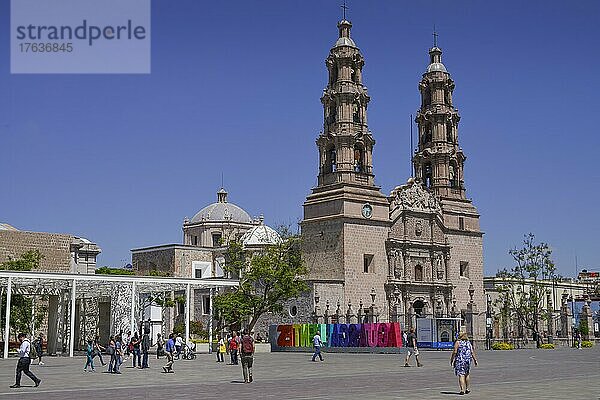 Catedral Basilica de Nuestra Senora de la Asuncion  Plaza de la Patria  Aguascalientes  Mexiko  Mittelamerika