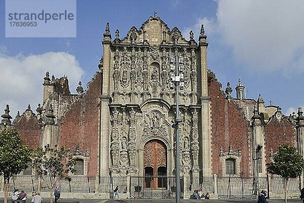 Ostportal  Kathedrale Catedral Metropolitana de la Asuncion de Maria  Plaza de la Constitucion  Mexiko Stadt  Mexiko  Mittelamerika