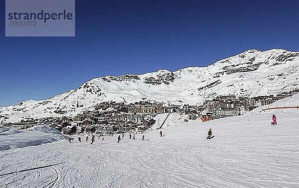 Bergort Val Thorens  Vallee des Belleville  Departement Savoie  Frankreich  Europa