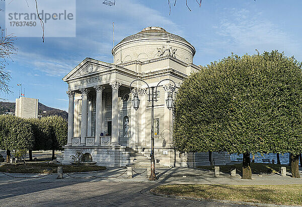 Italien  Como  Außenansicht des Museums Tempio Voltiano  das Alessandro Volta gewidmet ist