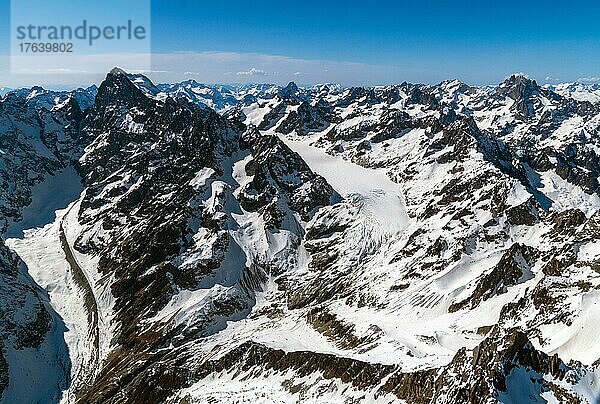 Massif des Ecrins  Alpen  Seealpen  Frankreich  Europa