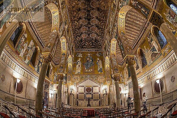 Cappella Palatina  Normannenpalast  Palazzo dei Normanni  Palermo  Sizilien  Italien  Europa
