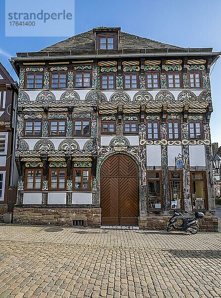 Fachwerkhaus in der Altstadt  Höxter  Nordrhein-Westfalen  Deutschland  Europa
