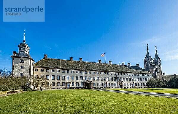 Schloss und Kloster Corvey  UNESCO Weltkulturerbe  Höxter  Nordrhein-Westfalen  Deutschland  Europa