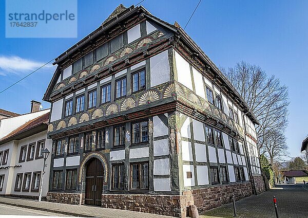 Adam- und Evahaus  Bürgerhaus von 1571  in der Altstadt  Höxter  Nordrhein-Westfalen  Deutschland  Europa