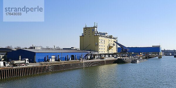 Stadthafen am Rhein-Herne-Kanal  Gelsenkirchen  Ruhrgebiet  Nordrhein-Westfalen  Deutschland  Europa