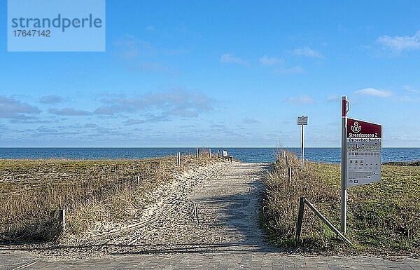Strand und Ostsee bei Baabe  Ostseeinsel Rügen  Mecklenburg-Vorpommern  Deutschland  Europa
