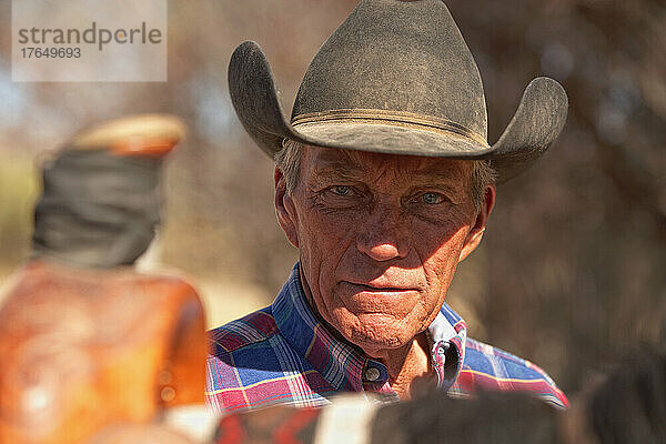 Porträt eines älteren Cowboys