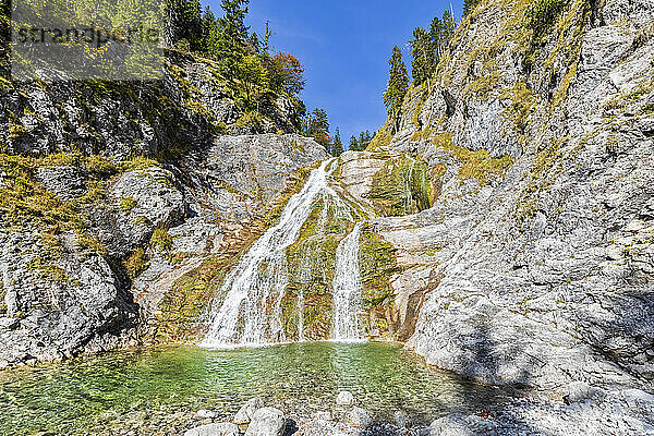 Glasbachwasserfall in den Bayerischen Voralpen