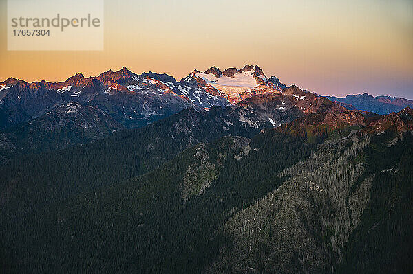 Die Nordkaskaden bei Sonnenuntergang