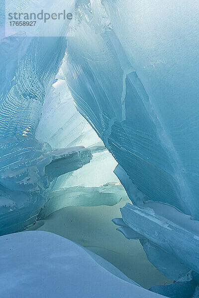 Eisbildung auf dem Matanuska-Gletscher